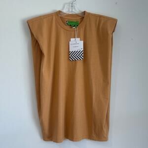 NWT Sandrine Rose x Free People Muscle Tank – Golden – Women’s Small